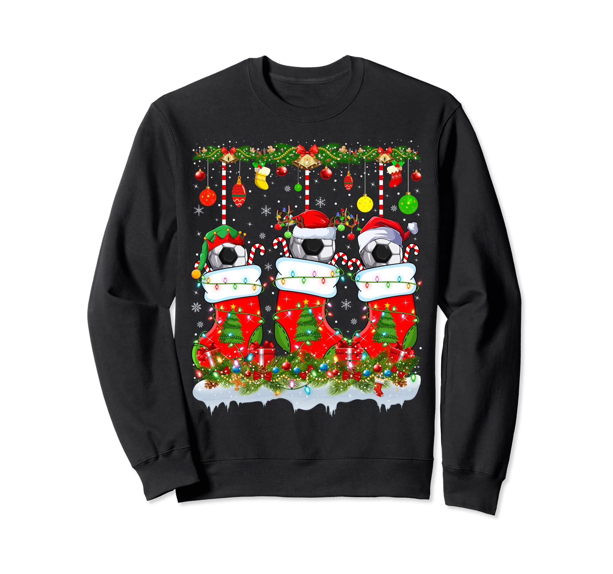 Funny Soccer Socks Lights Sweatshirt - Casual Everyday Wear Men Women - T-Shirt, Sweatshirt, Hoodie