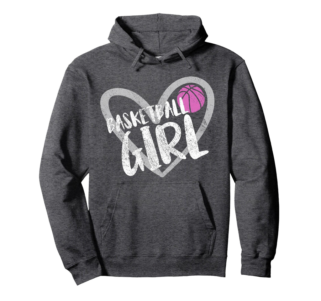 Basketball Heart Hoodie - Custom Art Print Unisex - T-Shirt, Sweatshirt, Hoodie
