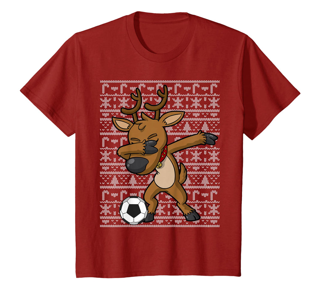 Dabbing Reindeer Soccer Player Team Dab T-Shirt - Aesthetic Graphic Unisex - T-Shirt, Sweatshirt, Hoodie