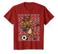 Dabbing Reindeer Soccer Player Team Dab T-Shirt - Aesthetic Graphic Unisex - T-Shirt, Sweatshirt, Hoodie