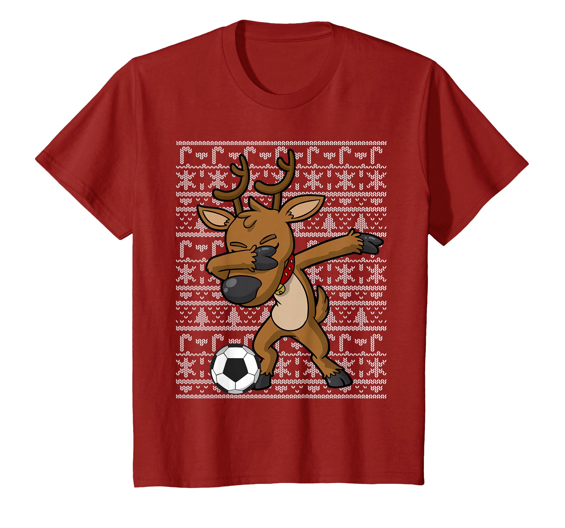 Dabbing Reindeer Soccer Player Team Dab T-Shirt - Aesthetic Graphic Unisex - T-Shirt, Sweatshirt, Hoodie