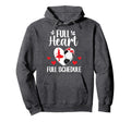 Full Heart Dance And Soccer Mom Hoodie - Aesthetic Graphic for Adults - T-Shirt, Sweatshirt, Hoodie