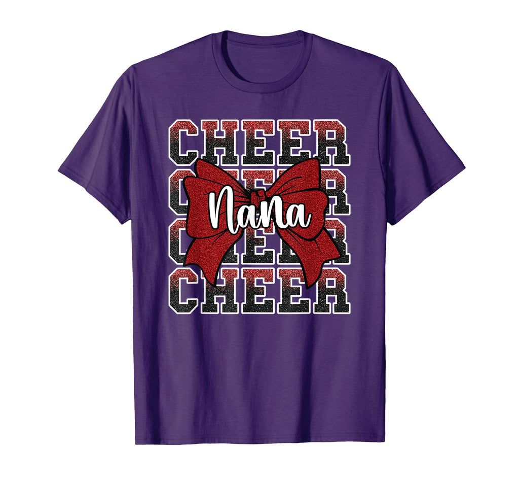 Cheer Nana My Favorite Cheerleader T-Shirt - Graphic Print for Adults - T-Shirt, Sweatshirt, Hoodie