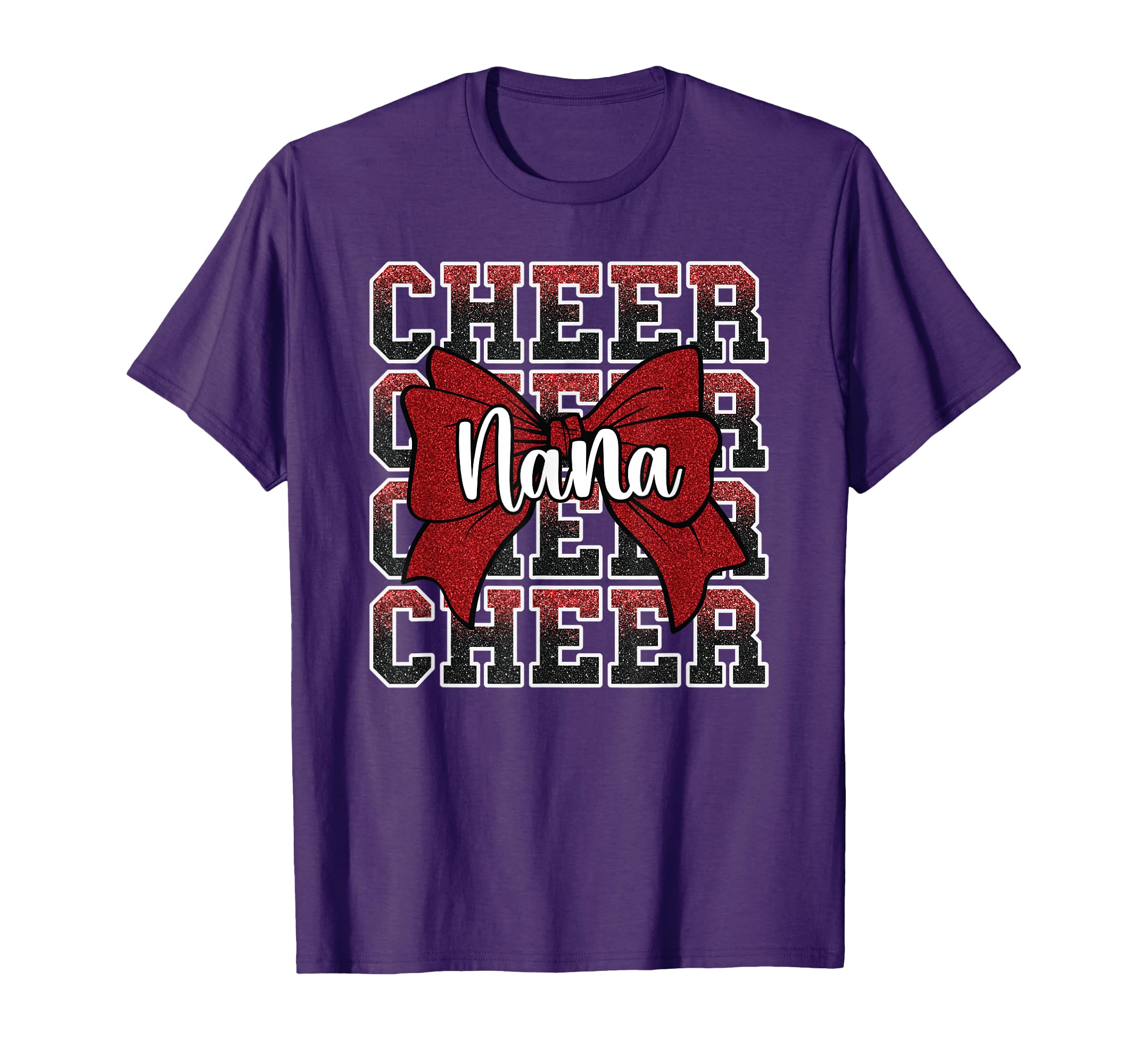 Cheer Nana My Favorite Cheerleader T-Shirt - Graphic Print for Adults - T-Shirt, Sweatshirt, Hoodie