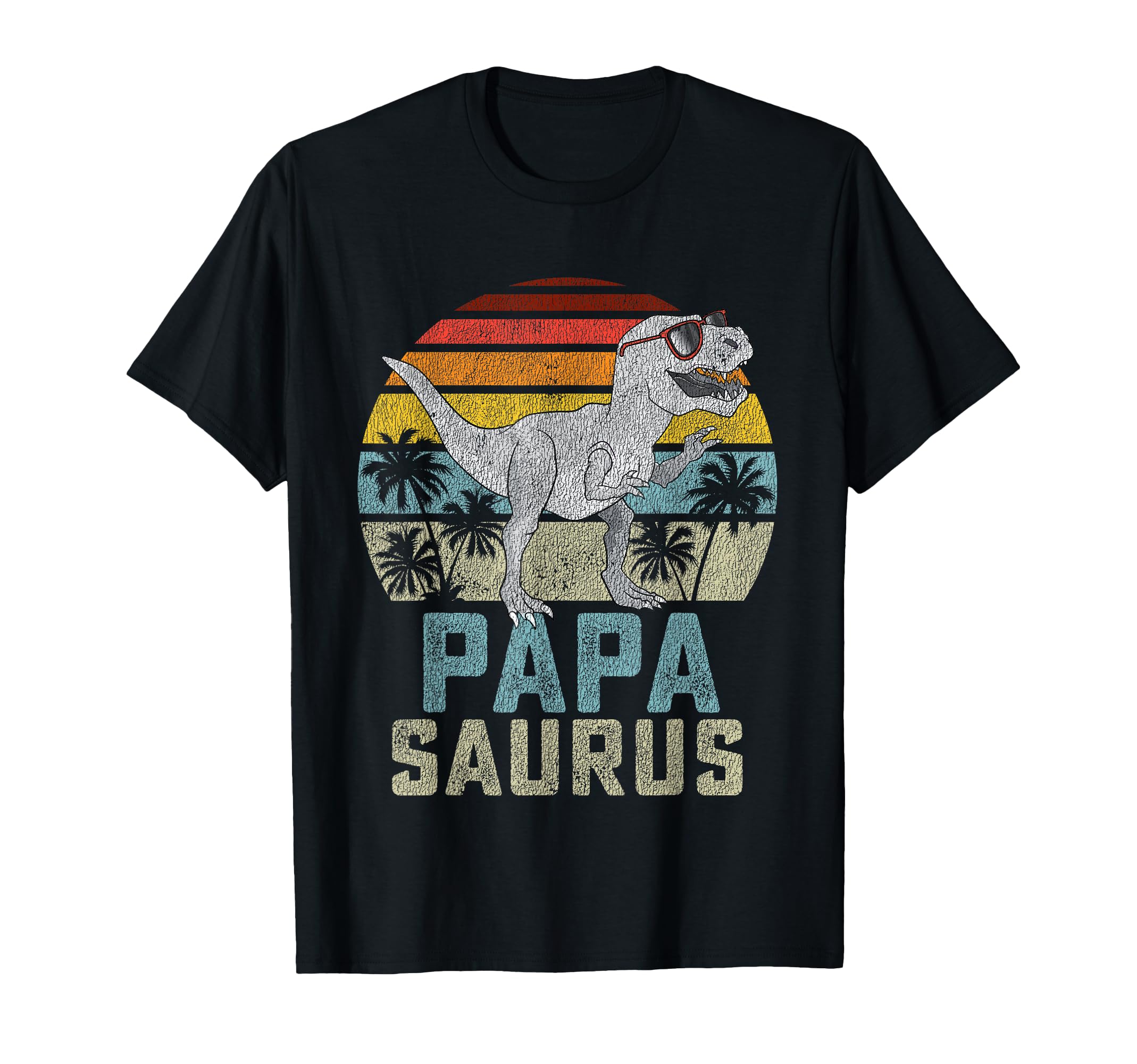 Papasaurus T Rex Dinosaur Papa T-Shirt - Fun Novelty Design for Adults - T-Shirt, Sweatshirt, Hoodie