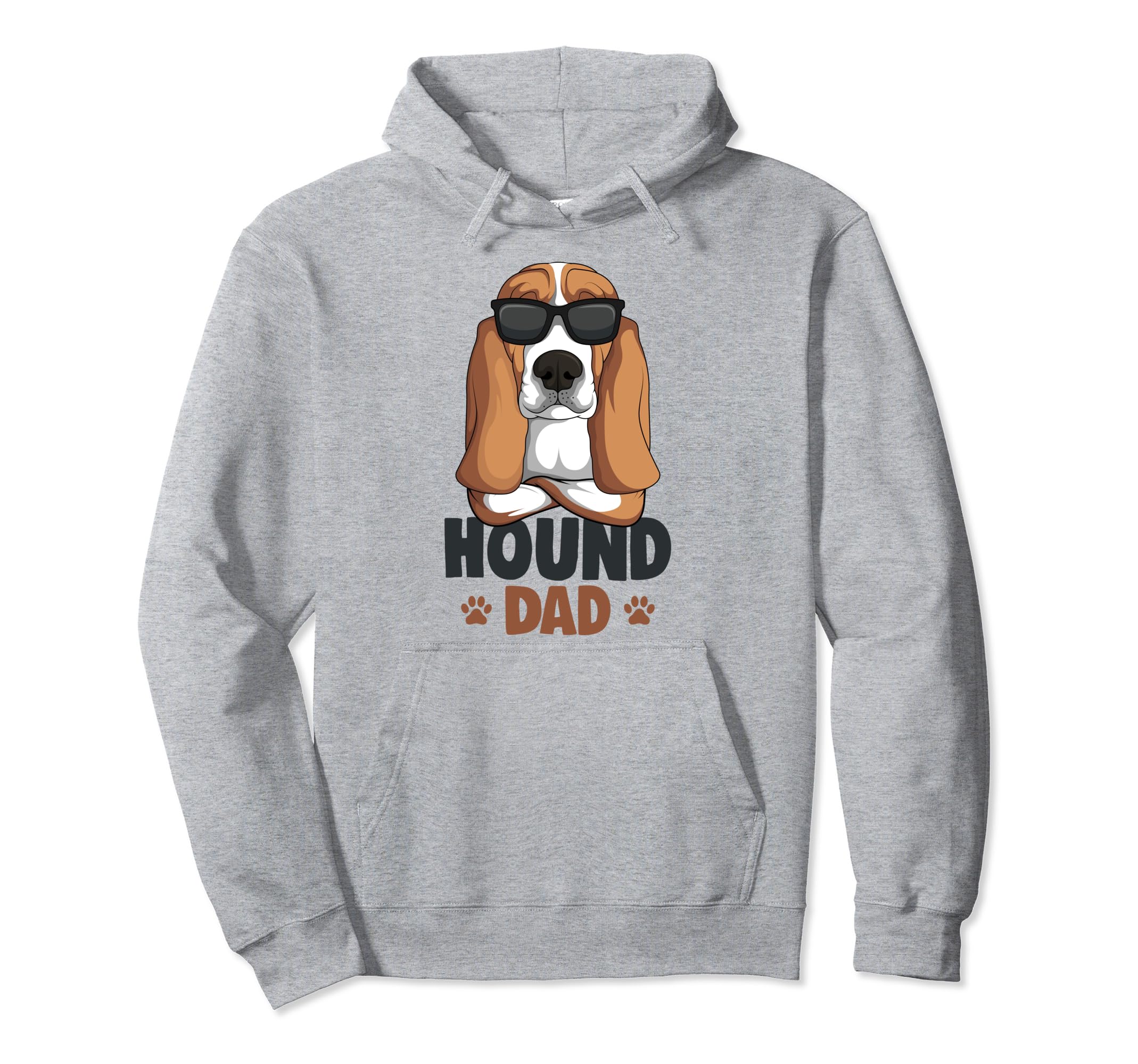 Basset Hound Dog Dad Hoodie - Custom Art Print Unisex - T-Shirt, Sweatshirt, Hoodie