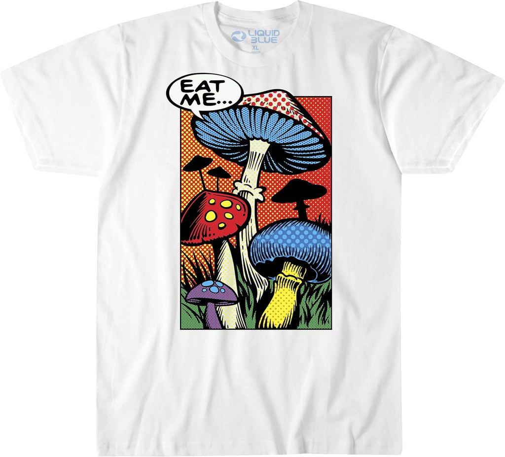 Unisex Adult Eat Me Pop Art Mushrooms - Adult & Kids T-Shirts, Sweatshirts & Hoodies apparel design preview 1