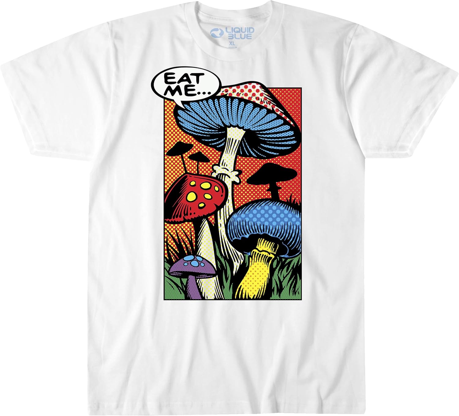 Unisex Adult Eat Me Pop Art Mushrooms - Adult & Kids T-Shirts, Sweatshirts & Hoodies apparel design preview 1