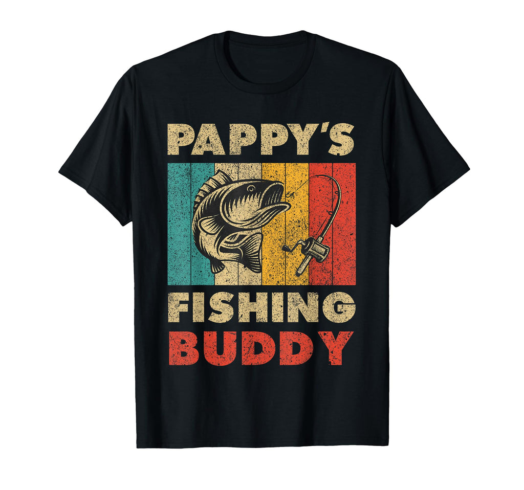 Funny Fishing Pappys Fishing Buddy T-Shirt - Graphic Print Men Women - T-Shirt, Sweatshirt, Hoodie