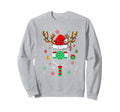 Pickleball Player Holiday Reindeer Sweatshirt - Unique Graphic Unisex - T-Shirt, Sweatshirt, Hoodie