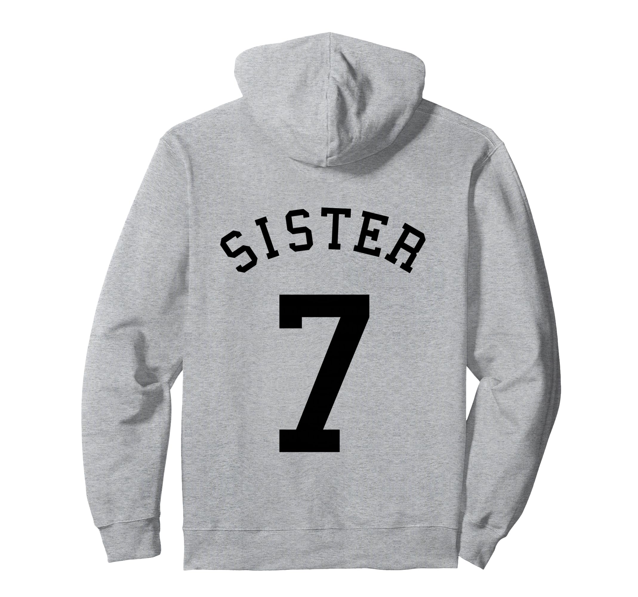 Sister Team Uniform 7 Baseball Sis Hoodie - Novelty Apparel Men Women - T-Shirt, Sweatshirt, Hoodie