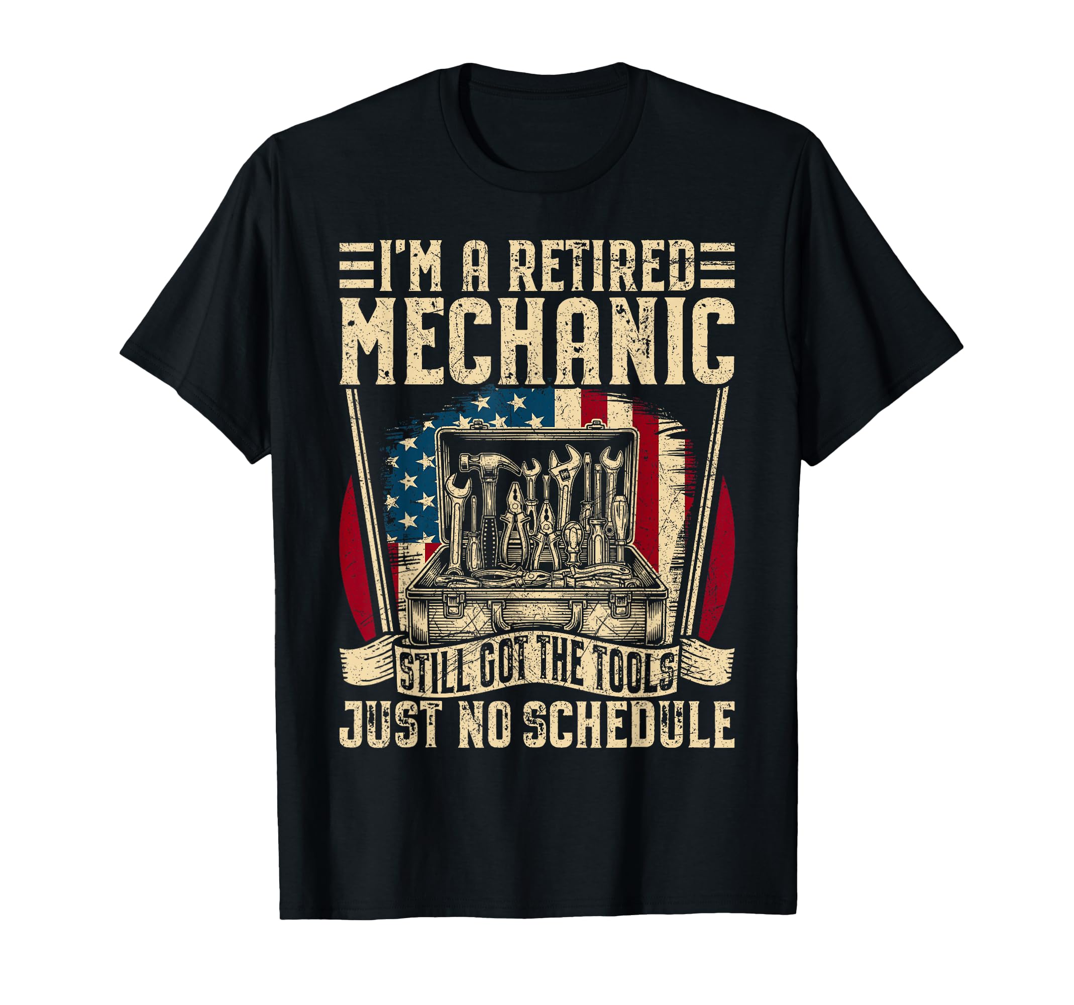 Funny Retired Car Mechanic Tool T-Shirt - Fun Novelty Design for Adults - T-Shirt, Sweatshirt, Hoodie
