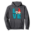 Love Dog Grandpa Gnome And Crazy Dog Hoodie - Minimalist Print for Adults - T-Shirt, Sweatshirt, Hoodie