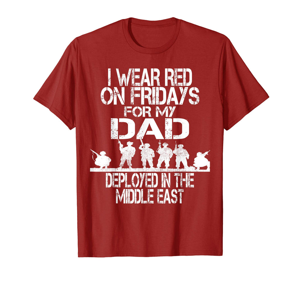 I Wear Red Fridays My Dad Us Military T-Shirt - Aesthetic Graphic Unisex - T-Shirt, Sweatshirt, Hoodie