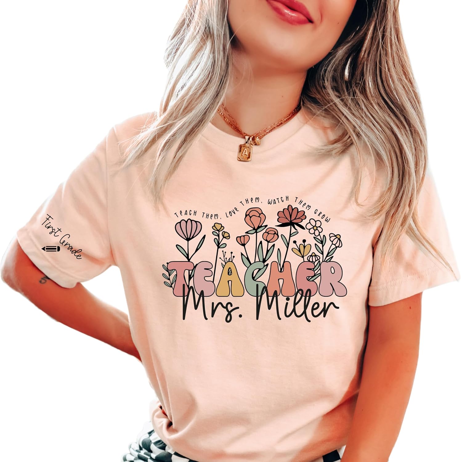 Groovy Teacher Custom Personalized Gifts End of Year - Adult & Kids T-Shirts, Sweatshirts & Hoodies apparel design preview 1