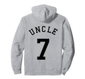 Uncle Team No 7 Volleyball Hockey Hoodie - Fun Novelty Design Men Women - T-Shirt, Sweatshirt, Hoodie
