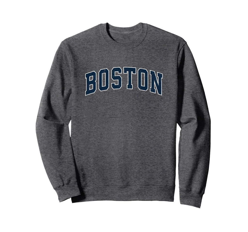 Boston Massachusetts Ma Sports Navy Sweatshirt - Novelty Apparel Men Women - T-Shirt, Sweatshirt, Hoodie