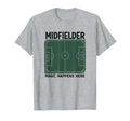Midfielder Magic Happens Here Soccer T-Shirt - Custom Art Print for Adults - T-Shirt, Sweatshirt, Hoodie