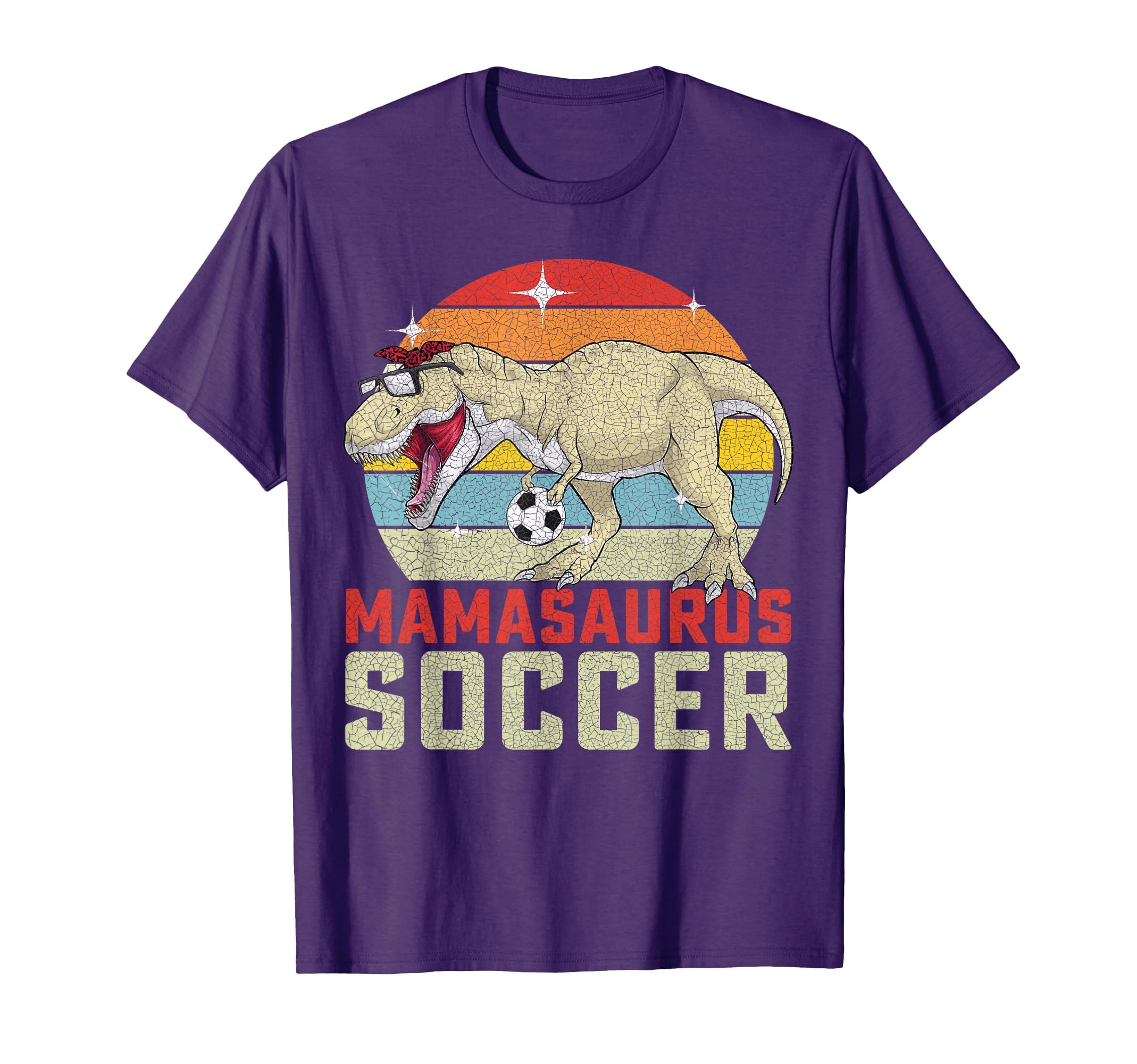 Mamasaurus Soccer T Rex Dinosaur Mom T-Shirt - Trendy Graphic Unisex - T-Shirt, Sweatshirt, Hoodie