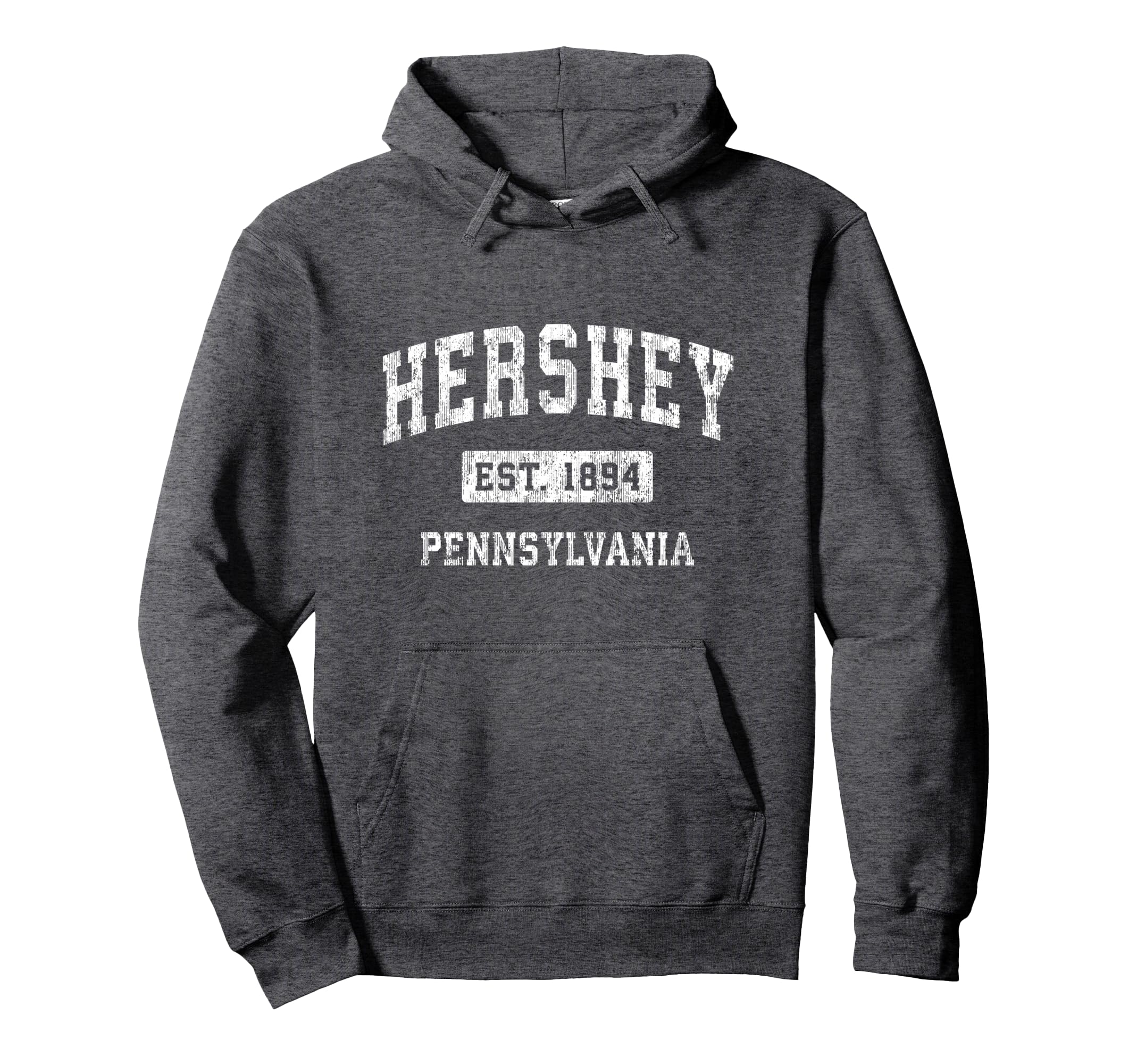 Hershey Pennsylvania Pa Established Hoodie - Custom Art Print Men Women - T-Shirt, Sweatshirt, Hoodie