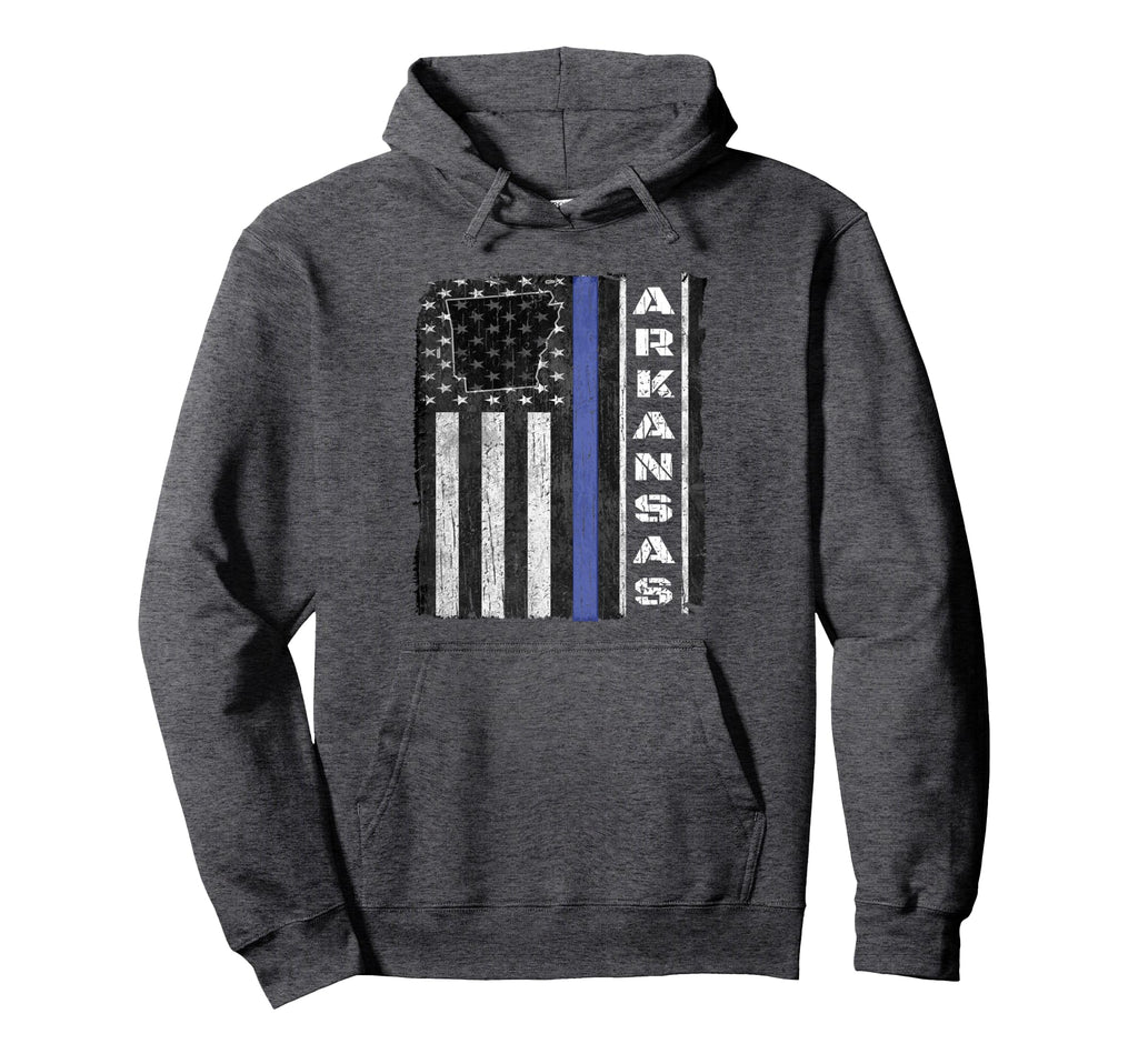 Arkansas Thin Blue Line Police Week Cop Usa Hoodie - Unique Graphic Unisex - T-Shirt, Sweatshirt, Hoodie
