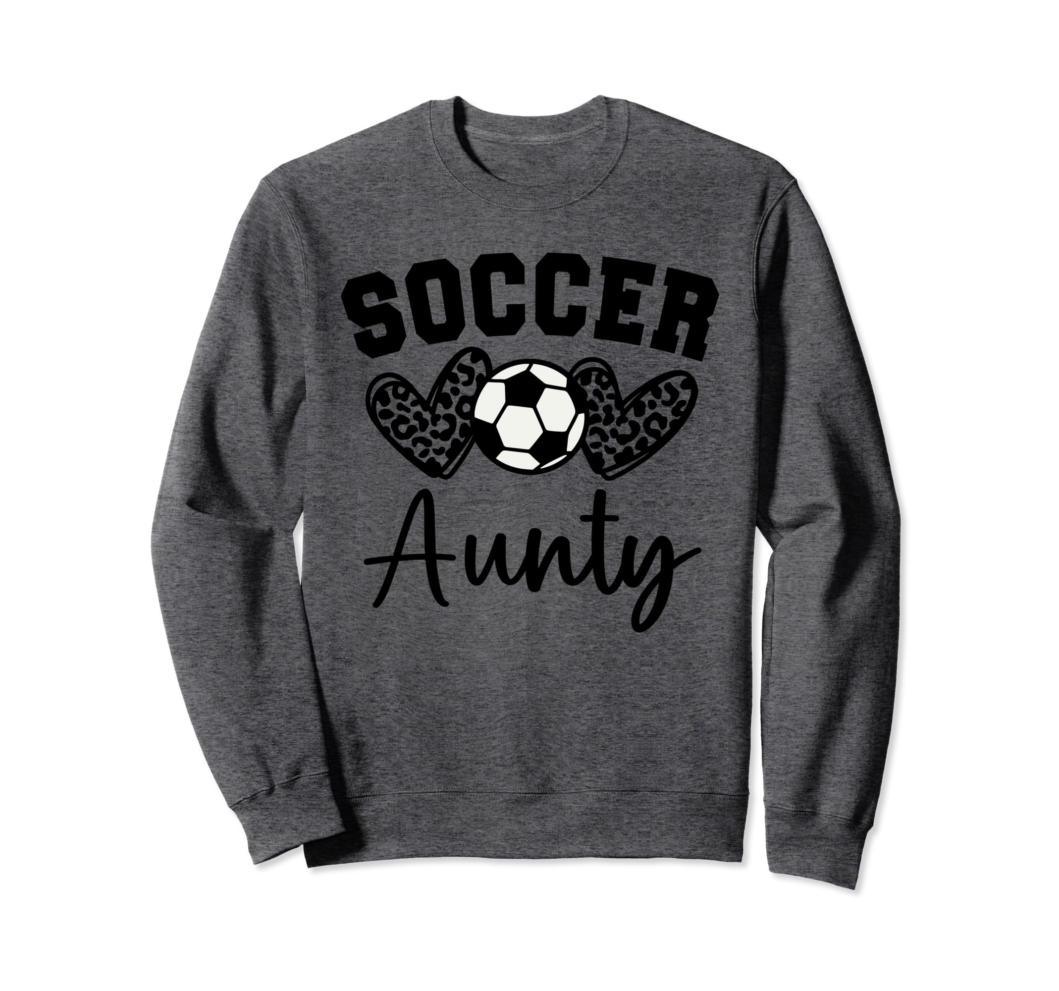 Soccer Aunty Matching Family Soccer Sweatshirt - Graphic Print Men Women - T-Shirt, Sweatshirt, Hoodie