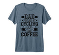 Dad Fueled Cycling And Coffee Funny Biking T-Shirt - Trendy Graphic Unisex - T-Shirt, Sweatshirt, Hoodie
