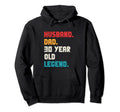 Husband Dad 30 Year Old Legend 30Th Hoodie - Aesthetic Graphic Men Women - T-Shirt, Sweatshirt, Hoodie