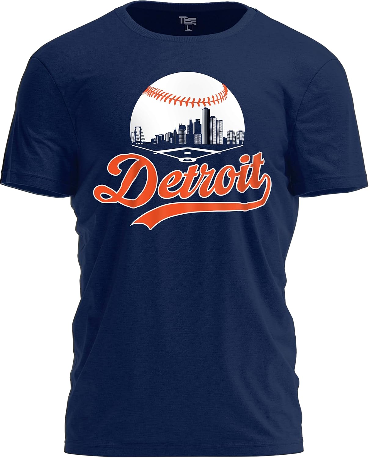 Baseball Fan Cityscape with Urban Skyline Graphic - Adult & Kids T-Shirts, Sweatshirts & Hoodies apparel design preview 1