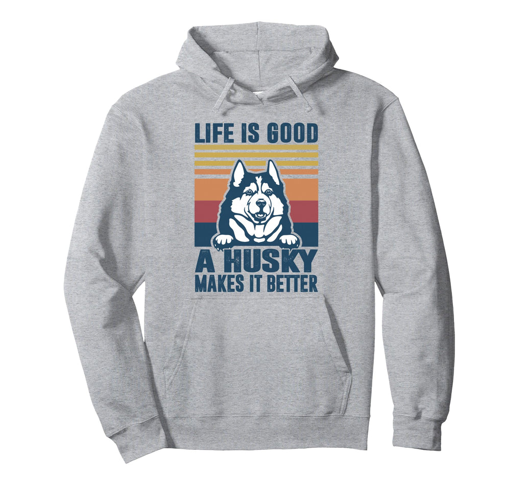 Siberian Husky Gifts Husky Dog Dad Hoodie - Aesthetic Graphic Men Women - T-Shirt, Sweatshirt, Hoodie