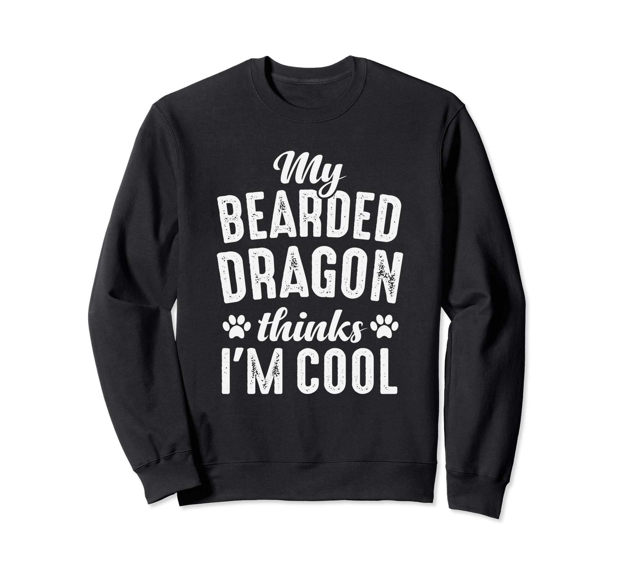 Bearded Dragon My Dog Thinks Im Dog Sweatshirt - Minimalist Print Unisex - T-Shirt, Sweatshirt, Hoodie
