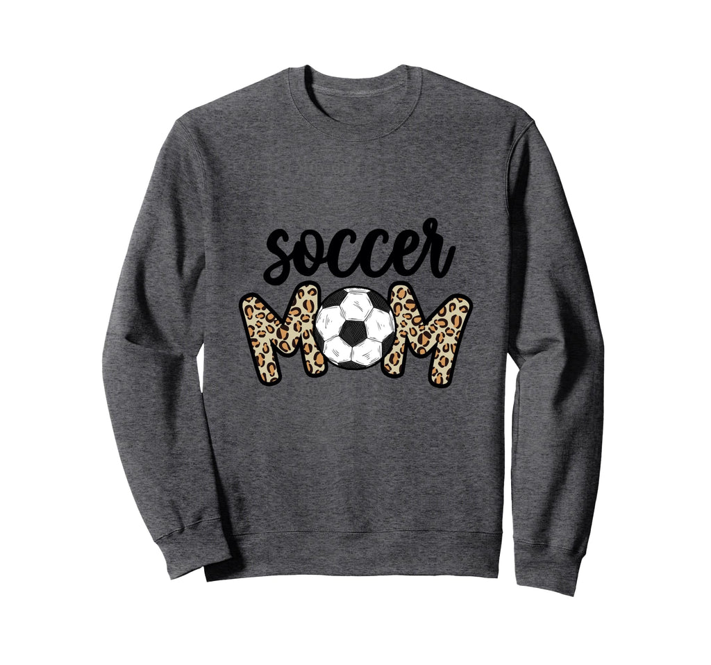 Leopard Soccer Mom Soccer Ball Sweatshirt - Minimalist Print Men Women - T-Shirt, Sweatshirt, Hoodie