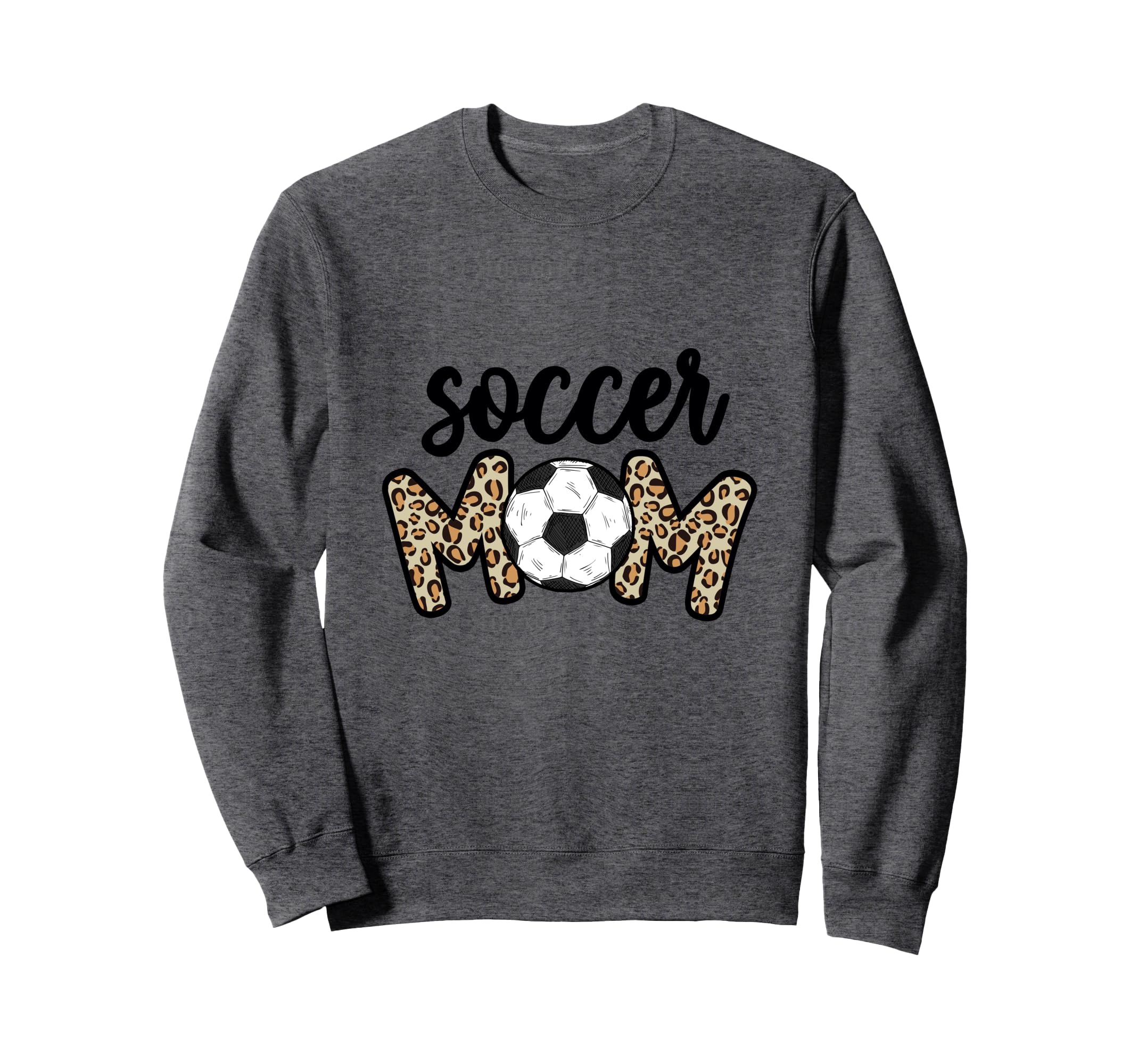 Leopard Soccer Mom Soccer Ball Sweatshirt - Minimalist Print Men Women - T-Shirt, Sweatshirt, Hoodie