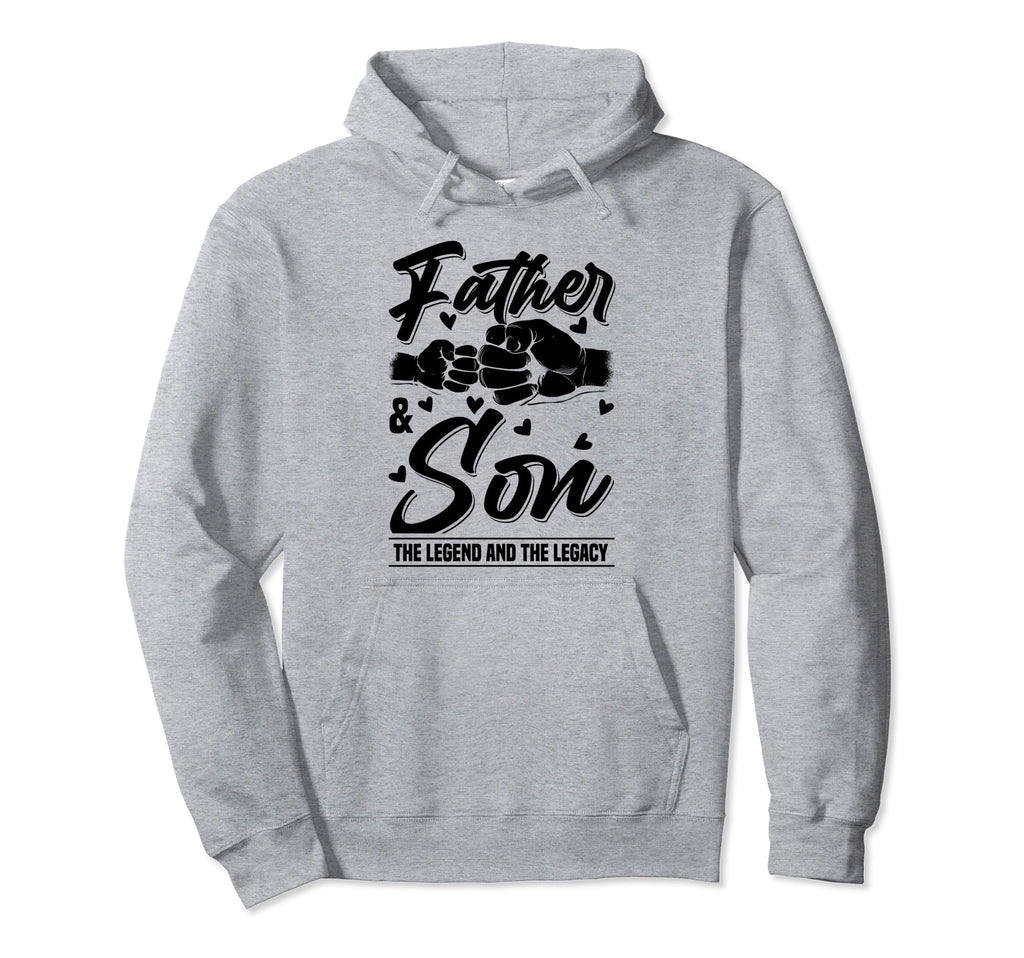 Father And Son Legend And Legacy Funny Hoodie - Trendy Graphic Men Women - T-Shirt, Sweatshirt, Hoodie