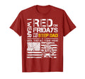Red Friday My Step Dad Us Military T-Shirt - Minimalist Print Unisex - T-Shirt, Sweatshirt, Hoodie