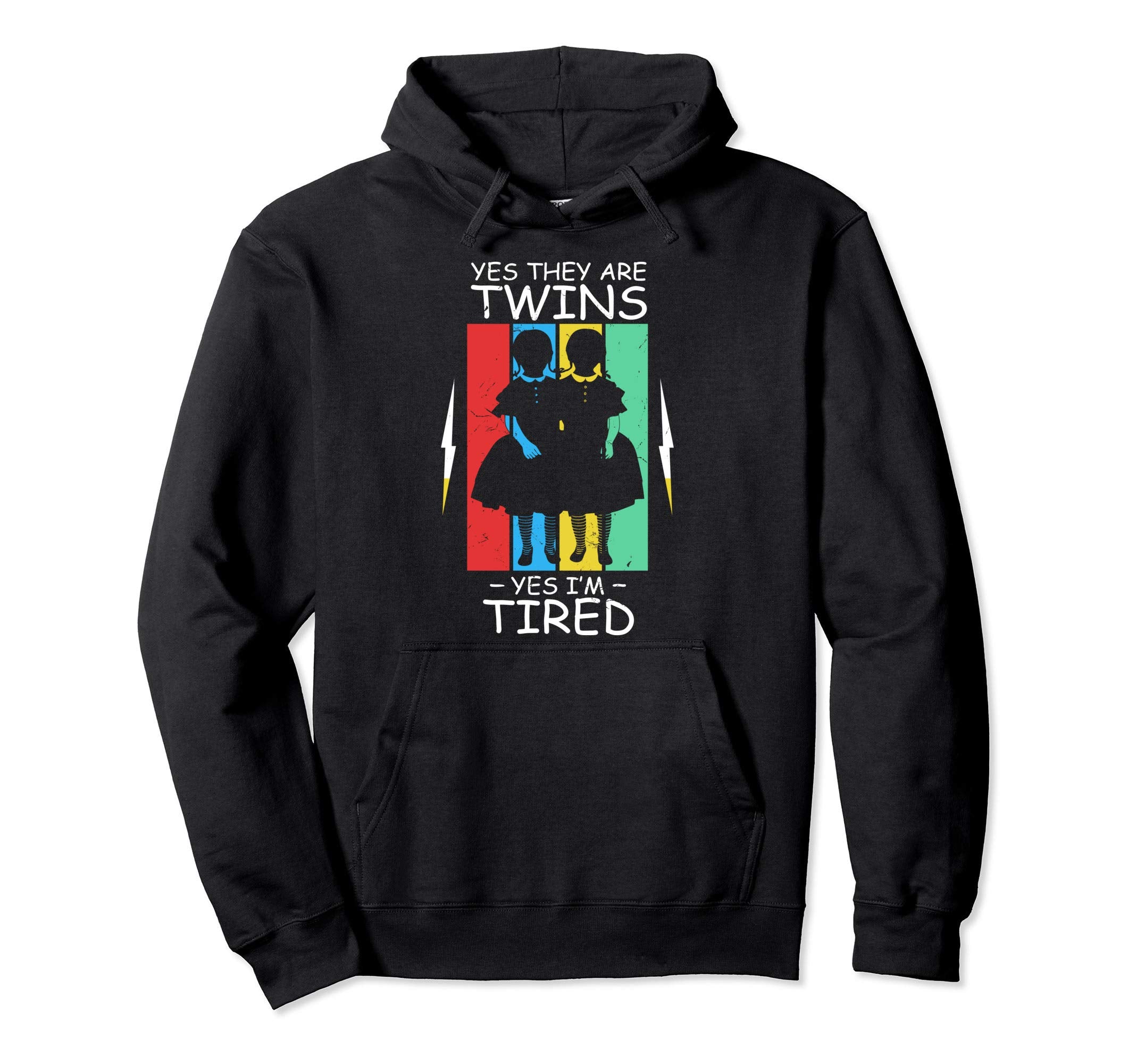 Funny Yes They Are Twins Yes Im Tired Hoodie - Streetwear Style Unisex - T-Shirt, Sweatshirt, Hoodie