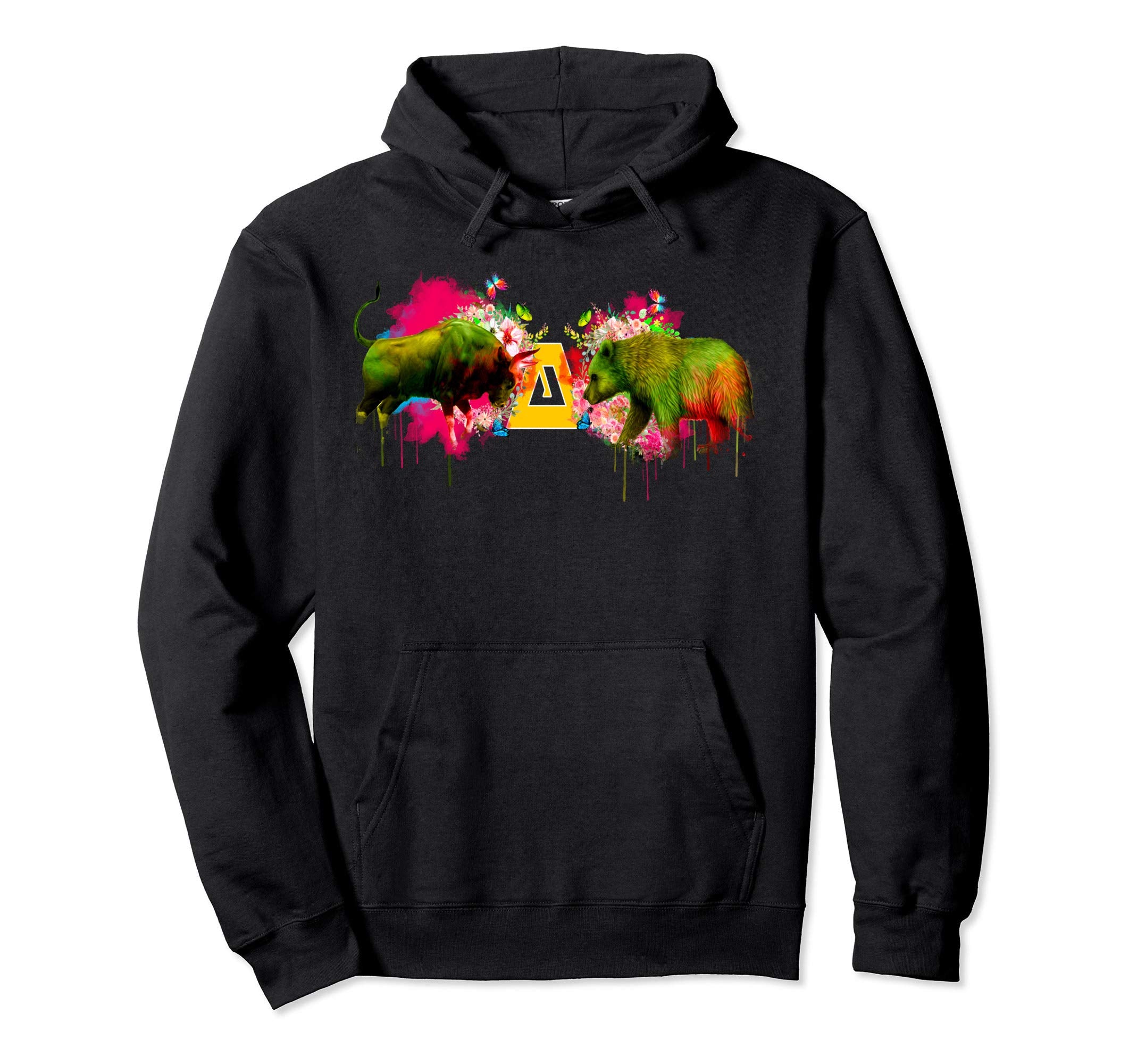 Hooded Bear Bull Hoodie - Unique Graphic Men Women - T-Shirt, Sweatshirt, Hoodie