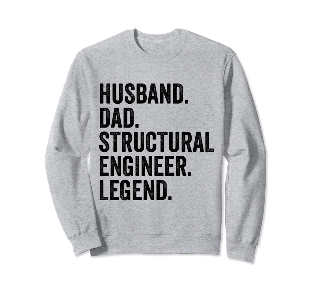 Husband Dad Structural Sweatshirt - Casual Everyday Wear for Adults - T-Shirt, Sweatshirt, Hoodie