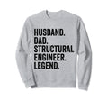 Husband Dad Structural Sweatshirt - Casual Everyday Wear for Adults - T-Shirt, Sweatshirt, Hoodie