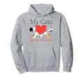 My Cats Are My Valentine Cat Lovers Pet Hoodie - Custom Art Print Unisex - T-Shirt, Sweatshirt, Hoodie