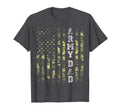 Mens Us Flag Army Dad Veteran T-Shirt - Minimalist Print for Adults - T-Shirt, Sweatshirt, Hoodie