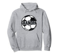 Soccer Grandpa Grandson Granddaughter Soccer Hoodie - Graphic Print Unisex - T-Shirt, Sweatshirt, Hoodie