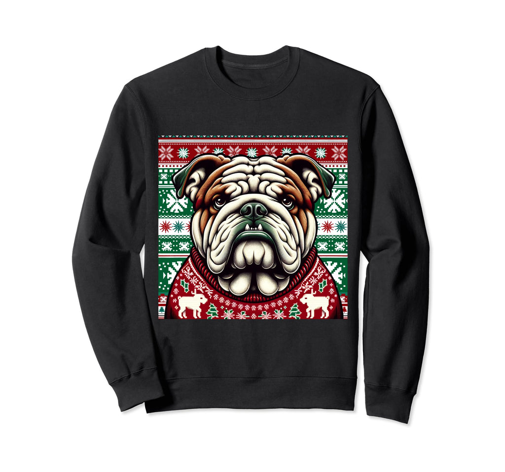 Ugly Bulldog Face Sweatshirt - Novelty Apparel for Adults - T-Shirt, Sweatshirt, Hoodie