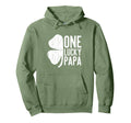 One Lucky Papa Funny St Patricks Day Hoodie - Fun Novelty Design Unisex - T-Shirt, Sweatshirt, Hoodie
