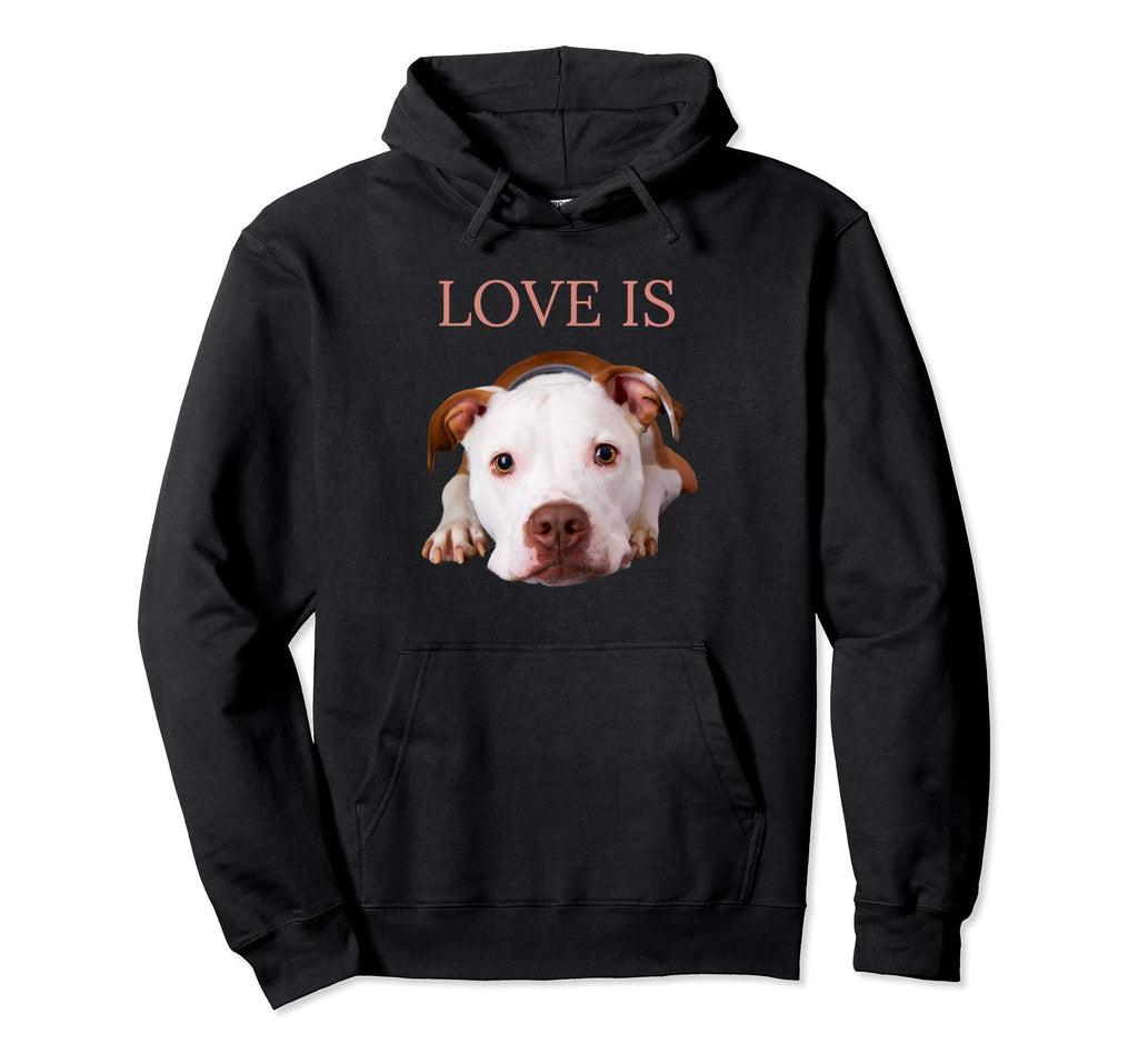 Pitbull Pit Bull Pittie Mom Dad Dog Hoodie - Trendy Graphic for Adults - T-Shirt, Sweatshirt, Hoodie