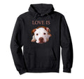 Pitbull Pit Bull Pittie Mom Dad Dog Hoodie - Trendy Graphic for Adults - T-Shirt, Sweatshirt, Hoodie