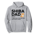 Shiba Dad Definition Funny Shiba Inu Hoodie - Trendy Graphic for Adults - T-Shirt, Sweatshirt, Hoodie