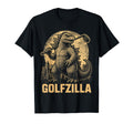 Funny Golfzilla Golf Player Golfer T-Shirt - Minimalist Print Men Women - T-Shirt, Sweatshirt, Hoodie