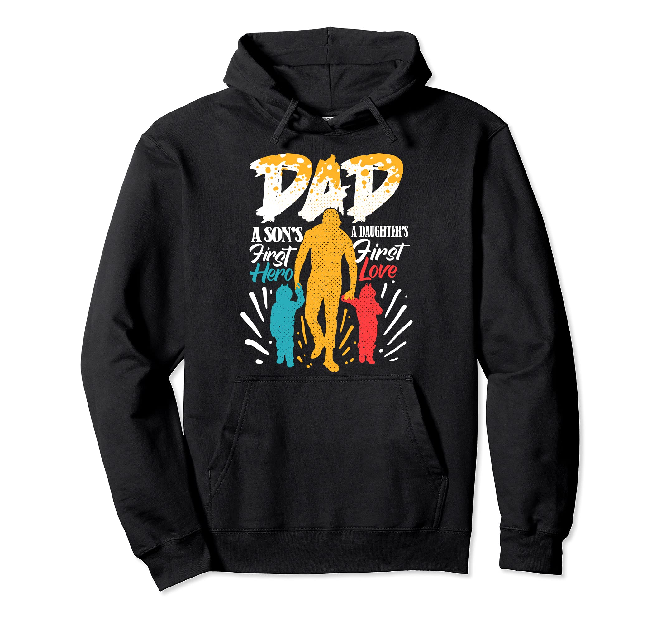 First Hero And Love Proud Dad Twins Fathers Hoodie - Unique Graphic Unisex - T-Shirt, Sweatshirt, Hoodie