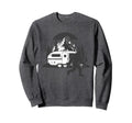 Sasquatch Funny Camping Rv Tent Happy Sweatshirt - Minimalist Print Unisex - T-Shirt, Sweatshirt, Hoodie